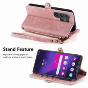 Custodia portafoglio con cerniera per Samsung Galaxy