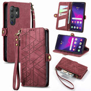 Custodia portafoglio con cerniera per Samsung Galaxy