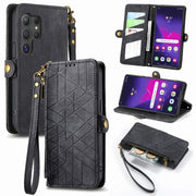 Custodia portafoglio con cerniera per Samsung Galaxy