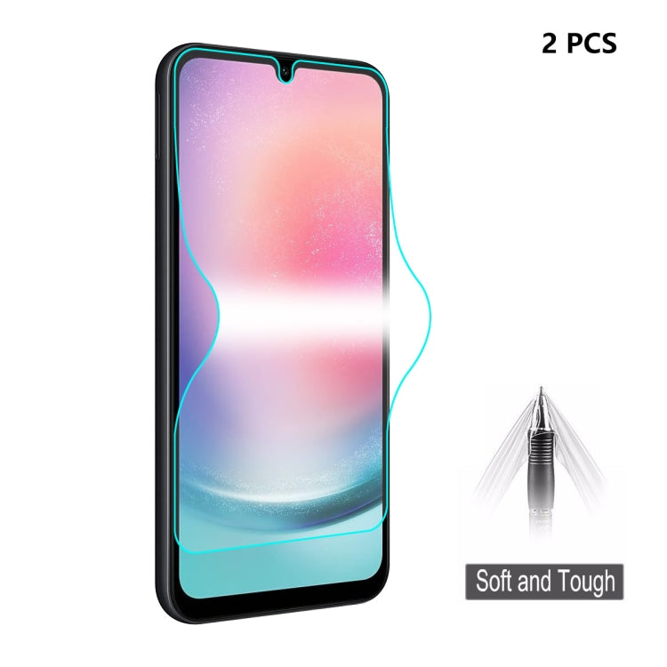 2 pezzi ENKAY Hat-Prince Full Glue Coverage Pellicola idrogel morbida antideflagrante, For Samsung Galaxy A07, For Samsung Galaxy A17, For Samsung Galaxy M56, For Samsung Galaxy F16 / M16, For Samsung Galaxy F06 / M06, For Samsung Galaxy A36 5G / A56 5...