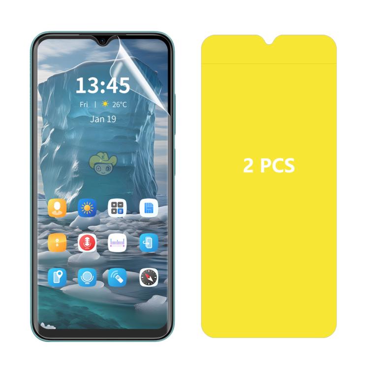 2 pezzi ENKAY Hat-Prince Full Glue Coverage Pellicola idrogel morbida antideflagrante, For Samsung Galaxy A07, For Samsung Galaxy A17, For Samsung Galaxy M56, For Samsung Galaxy F16 / M16, For Samsung Galaxy F06 / M06, For Samsung Galaxy A36 5G / A56 5...