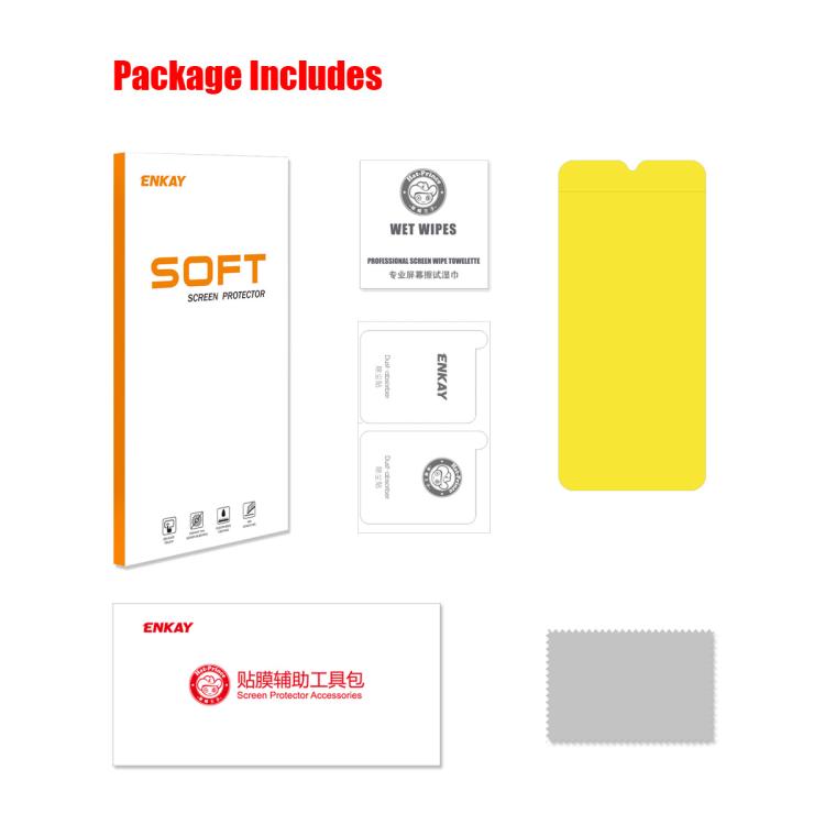 ENKAY Hat-Prince Full Glue Coverage Pellicola idrogel morbida antideflagrante, For Samsung Galaxy A07, For Samsung Galaxy A17, For Samsung Galaxy M56, For Samsung Galaxy F16 / M16, For Samsung Galaxy F06 / M06, For Samsung Galaxy A36 5G / A56 5G       ...