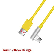 5pcs XJ-95 1m USB a Type-C gomito cavo dati di ricarica rapida per Xiaomi e altri telefoni, XJ-95