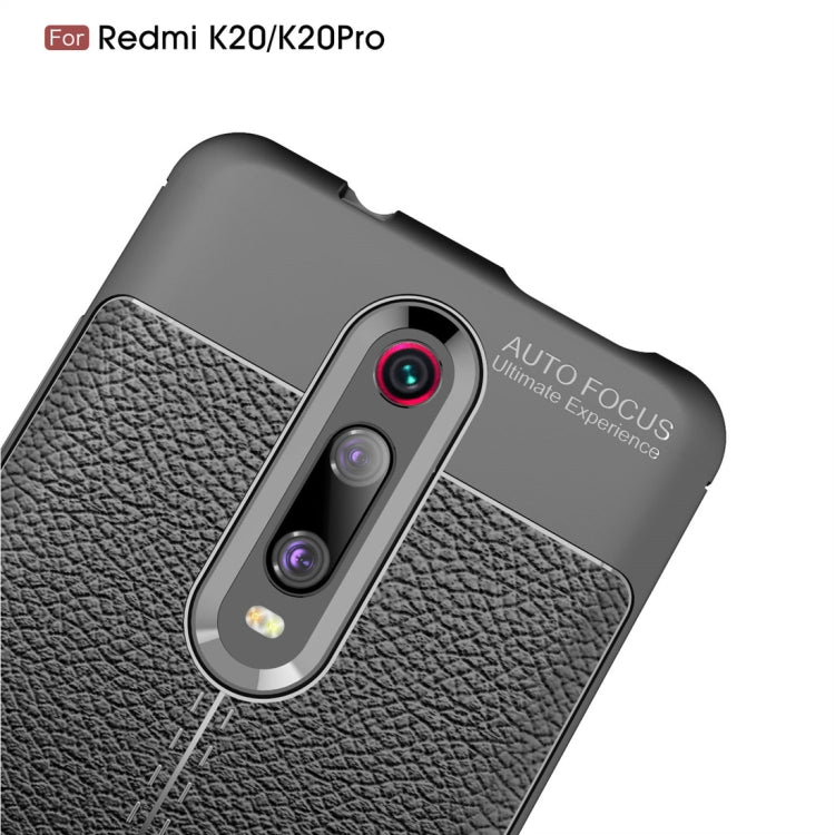 Custodia antiurto in TPU con texture Litchi per Xiaomi Redmi k20 / k20Pro, For Redmi K20