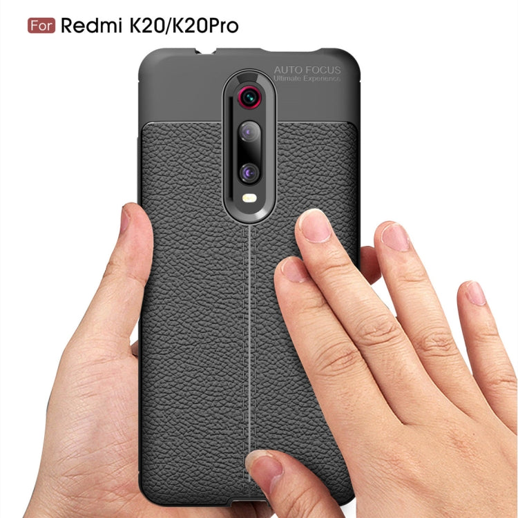 Custodia antiurto in TPU con texture Litchi per Xiaomi Redmi k20 / k20Pro, For Redmi K20