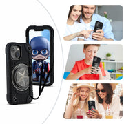 Custodia ibrida in silicone per iPhone 14/14 Pro Max