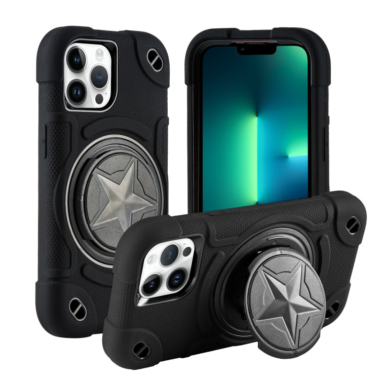 Custodia ibrida in silicone per iPhone 13 Pro Max