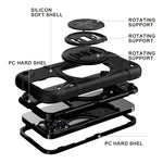Custodia silicone ibrido per iPhone 12 e 12 Pro Max