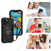 Custodia silicone ibrido per iPhone 12/12 Pro Max