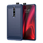 Custodia in TPU in fibra di carbonio testurizzata spazzolata per Xiaomi Redmi K20 / K20 Pro, For Xiaomi Redmi K20 / K20 Pro