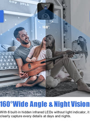 R7 Wireless WiFi Webcam Rete Telecamera di sicurezza domestica HD Visione notturna Cellulare Monitor remoto