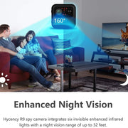 R9 Telecamera portatile per telefono cellulare remoto Webcam Home Telecamera WiFi wireless Telecamera per monitor per visione notturna HD, R9