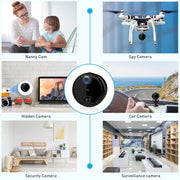 R10 4K HD Telecamera remota per telefono cellulare con visione notturna WiFi Webcam Monitor di rete domestica, R10 (Black), R10 (White)