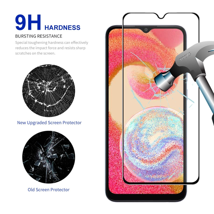 ENKAY Full Glue Pellicola per vetro temperato ad alto contenuto di alluminio e silicio, For Samsung Galaxy M04, For Galaxy A08 4G / 5G, For Galaxy A18 4G / 5G, For Samsung Galaxy F07 / M07 4G, For Samsung Galaxy F17 / M17 5G, For Samsung Galaxy A36 / A...