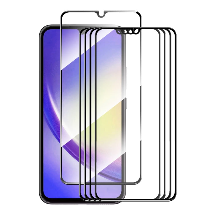 5 pezzi ENKAY Full Glue Pellicola in vetro temperato ad alto contenuto di alluminio e silicio, For Galaxy M47 5G, For Galaxy Z Fold8 5G Outer Screen, For Galaxy Z Fold8 Ultra 5G Outer Screen, For Galaxy Z Flip8 5G Outer Screen, For Galaxy A57 5G       ...