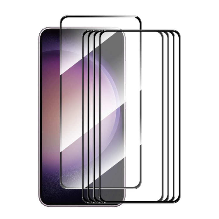 5 pezzi ENKAY Full Glue Pellicola in vetro temperato ad alto contenuto di alluminio e silicio, For Galaxy M47 5G, For Galaxy Z Fold8 5G Outer Screen, For Galaxy Z Fold8 Ultra 5G Outer Screen, For Galaxy Z Flip8 5G Outer Screen, For Galaxy A57 5G       ...