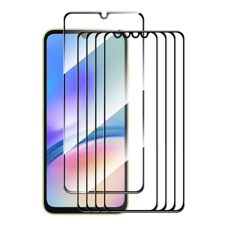 5 pezzi ENKAY Full Glue Pellicola in vetro temperato ad alto contenuto di alluminio e silicio, For Galaxy M47 5G, For Galaxy Z Fold8 5G Outer Screen, For Galaxy Z Fold8 Ultra 5G Outer Screen, For Galaxy Z Flip8 5G Outer Screen, For Galaxy A57 5G       ...