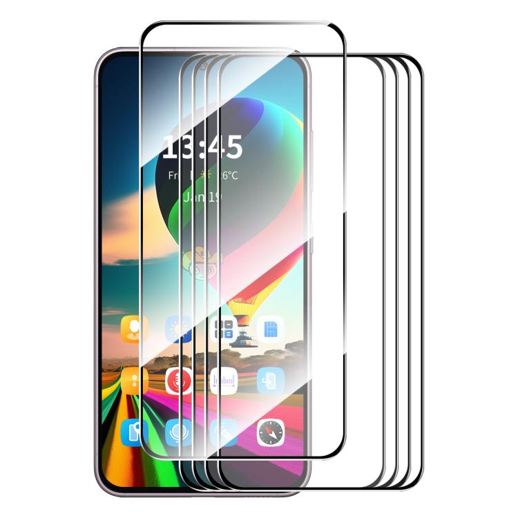 5 pezzi ENKAY Full Glue Pellicola in vetro temperato ad alto contenuto di alluminio e silicio, For Galaxy M47 5G, For Galaxy Z Fold8 5G Outer Screen, For Galaxy Z Fold8 Ultra 5G Outer Screen, For Galaxy Z Flip8 5G Outer Screen, For Galaxy A57 5G       ...