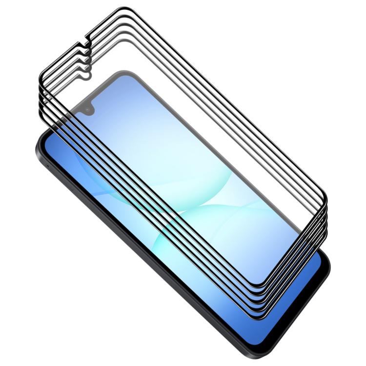 5 pezzi ENKAY Full Glue Pellicola in vetro temperato ad alto contenuto di alluminio e silicio, For Galaxy M47 5G, For Galaxy Z Fold8 5G Outer Screen, For Galaxy Z Fold8 Ultra 5G Outer Screen, For Galaxy Z Flip8 5G Outer Screen, For Galaxy A57 5G       ...