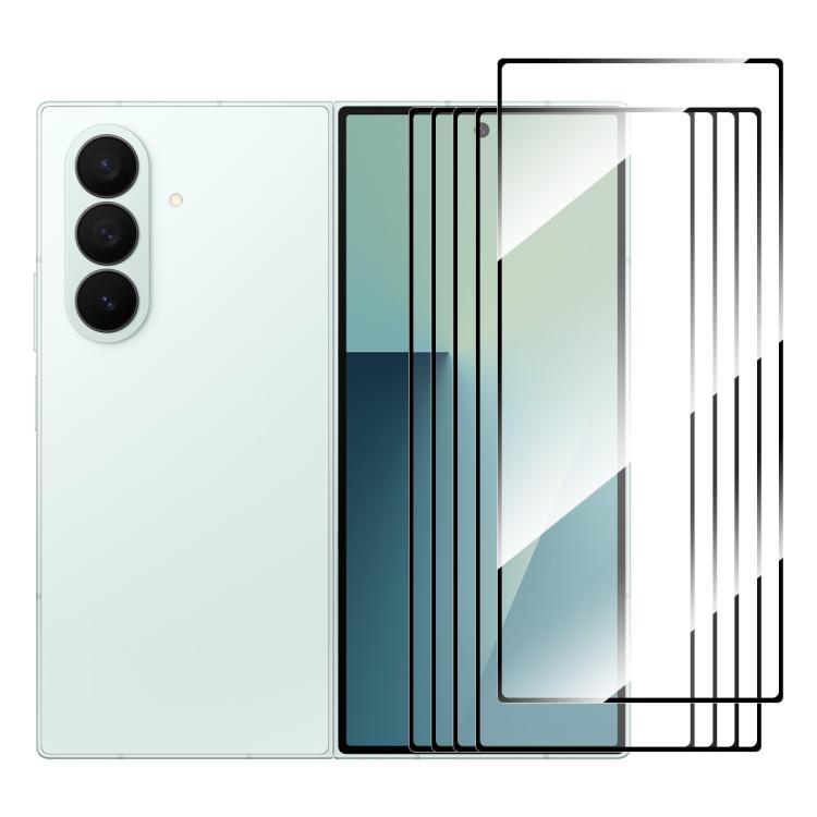5 pezzi ENKAY Full Glue Pellicola in vetro temperato ad alto contenuto di alluminio e silicio, For Galaxy M47 5G, For Galaxy Z Fold8 5G Outer Screen, For Galaxy Z Fold8 Ultra 5G Outer Screen, For Galaxy Z Flip8 5G Outer Screen, For Galaxy A57 5G       ...