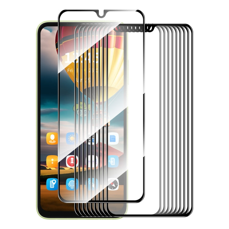 10pz ENKAY Full Glue Pellicola in vetro temperato ad alta alluminio-silicio, For Galaxy F55 / M55 / C55, For Galaxy A35 / M35, For Galaxy F15 / M15, For Galaxy A15 4G / 5G, For Galaxy M54 / F54