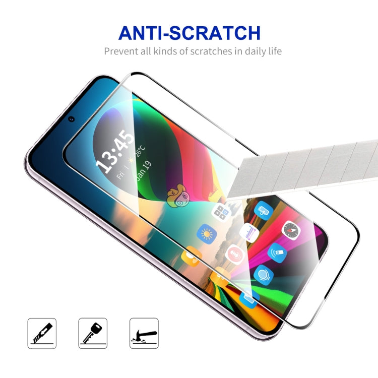 10pz ENKAY Full Glue Pellicola in vetro temperato ad alta alluminio-silicio, For Galaxy F55 / M55 / C55, For Galaxy A35 / M35, For Galaxy F15 / M15, For Galaxy A15 4G / 5G, For Galaxy M54 / F54