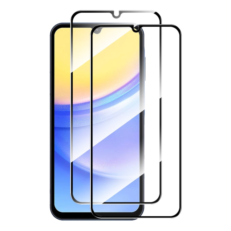 2 pezzi ENKAY Full Glue Pellicola in vetro temperato ad alto contenuto di alluminio e silicio, For Samsung Galaxy M04, For Galaxy A08 4G / 5G, For Galaxy A18 4G / 5G, For Galaxy F07 / M07 4G, For Galaxy F17 / M17 5G, For Samsung Galaxy A36 / A56       ...