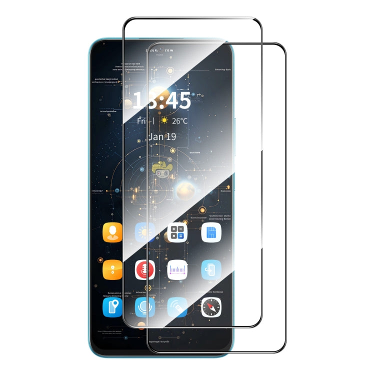 2 pezzi ENKAY Full Glue Pellicola in vetro temperato ad alto contenuto di alluminio e silicio, For Samsung Galaxy M04, For Galaxy A08 4G / 5G, For Galaxy A18 4G / 5G, For Galaxy F07 / M07 4G, For Galaxy F17 / M17 5G, For Samsung Galaxy A36 / A56       ...