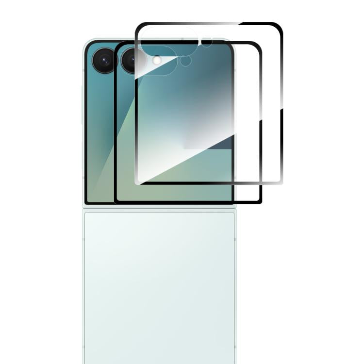 2 pezzi ENKAY Full Glue Pellicola in vetro temperato ad alto contenuto di alluminio e silicio, For Galaxy M47 5G, For Galaxy Z Fold8 5G Outer Screen, For Galaxy Z Fold8 Ultra 5G Outer Screen, For Galaxy Z Flip8 5G Outer Screen, For Galaxy A57 5G       ...