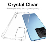 ENKAY Custodia per telefono antiurto in TPU trasparente con pellicola in vetro, For Xiaomi Redmi Note 12s, For Redmi K60 Ultra, For Xiaomi Redmi 12C, For Xiaomi 13T