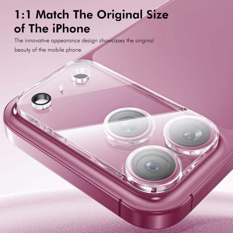 2 pezzi ENKAY Hat-Prince 9H Pellicola in vetro temperato per obiettivo della fotocamera posteriore, For iPhone 17e / 16e, For iPhone 17 Pro Max, For iPhone 17 Pro, For iPhone 17, For iPhone Air, For iPhone 16 Pro / 16 Pro Max, For iPhone 16 / 16 Plus  ...