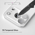 ENKAY Hat-Prince Black Ring 9H Obiettivo fotocamera posteriore Pellicola in vetro temperato, For iPhone 17 Pro Max, For iPhone 17 Pro, For iPhone 17, For iPhone Air, For iPhone 16 Pro / 16 Pro Max, For iPhone 16 / 16 Plus, For iPhone 15 Pro / 15 Pro Ma...