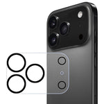 ENKAY Hat-Prince Black Ring 9H Obiettivo fotocamera posteriore Pellicola in vetro temperato, For iPhone 17 Pro Max, For iPhone 17 Pro, For iPhone 17, For iPhone Air, For iPhone 16 Pro / 16 Pro Max, For iPhone 16 / 16 Plus, For iPhone 15 Pro / 15 Pro Ma...
