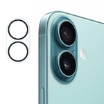 ENKAY Hat-Prince Black Ring 9H Obiettivo fotocamera posteriore Pellicola in vetro temperato, For iPhone 17 Pro Max, For iPhone 17 Pro, For iPhone 17, For iPhone Air, For iPhone 16 Pro / 16 Pro Max, For iPhone 16 / 16 Plus, For iPhone 15 Pro / 15 Pro Ma...
