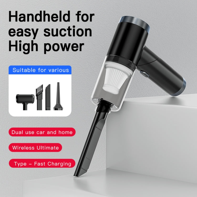 Q108 Cleaner Potente aspirapolvere portatile wireless per auto e casa Mini aspirapolvere manuale a doppio uso