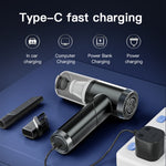Q108 Cleaner Potente aspirapolvere portatile wireless per auto e casa Mini aspirapolvere manuale a doppio uso