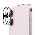 2 pezzi ENKAY Hat-Prince 9H Pellicola in vetro temperato per obiettivo della fotocamera posteriore, For iPhone 16 Pro / 16 Pro Max, For iPhone 16 / 16 Plus, For iPhone 15 Pro / 15 Pro Max, For iPhone 15 / 15 Plus
