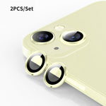 ENKAY 9H Pellicola in vetro temperato per lente posteriore in lega di alluminio, For iPhone 15 / 15 Plus