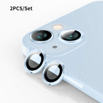 ENKAY 9H Pellicola in vetro temperato per lente posteriore in lega di alluminio, For iPhone 15 / 15 Plus