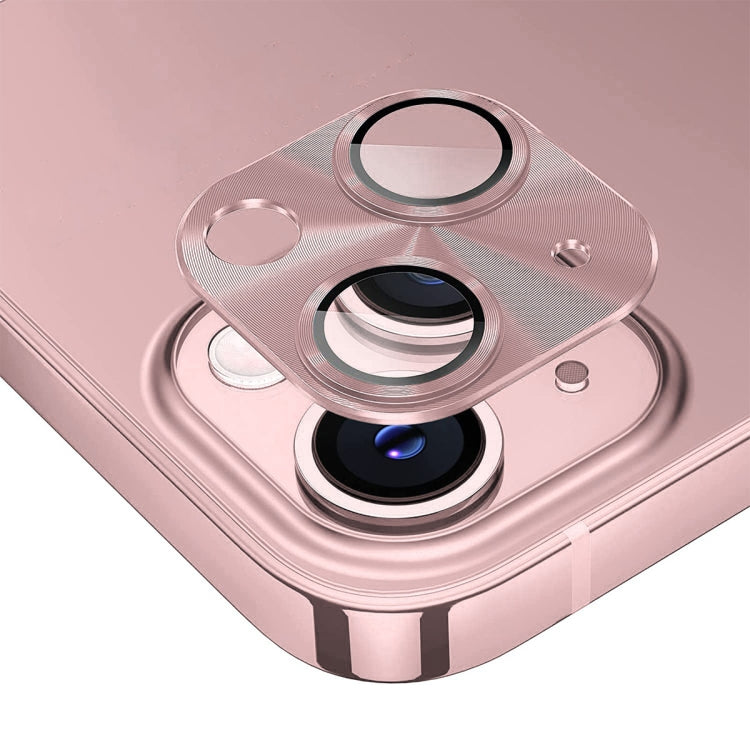 ENKAY Pellicola copriobiettivo in vetro temperato in lega di alluminio, For iPhone 15 / 15 Plus