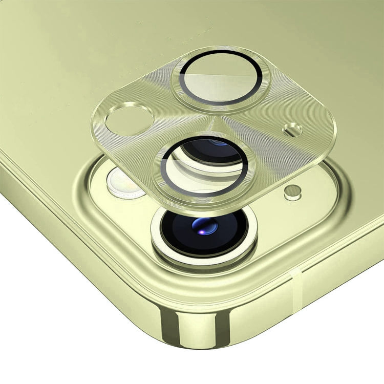 ENKAY Pellicola copriobiettivo in vetro temperato in lega di alluminio, For iPhone 15 / 15 Plus