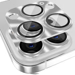 ENKAY Pellicola copriobiettivo in vetro temperato in lega di alluminio, For iPhone 15 Pro / 15 Pro Max