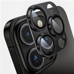 ENKAY Obiettivo della fotocamera antiriflesso Pellicola in vetro temperato in lega di alluminio, For iPhone 15 Pro / 15 Pro Max