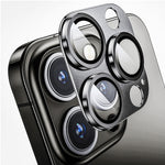 ENKAY Obiettivo della fotocamera antiriflesso Pellicola in vetro temperato in lega di alluminio, For iPhone 15 Pro / 15 Pro Max
