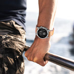 Cinturino per orologio in pelle da 22 mm, For Garmin Fenix E 47mm, For Garmin Fenix 8 MIP 47mm, For Garmin Fenix 8 AMOLED 47mm, For Garmin Fenix 7 Pro 47mm, For Garmin Epix Pro 47mm, For Garmin MARQ Athlete Gen 2, For Garmin MARQ Commander             ...
