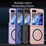 Custodia per telefono protettiva antiurto magnetica Skin Feel, For Samsung Galaxy Z Flip7 5G, For Samsung Galaxy Z Flip6 / Flip7 FE, For Samsung Galaxy Z Flip5 5G