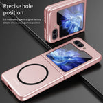 Custodia per telefono protettiva antiurto magnetica Skin Feel, For Samsung Galaxy Z Flip7 5G, For Samsung Galaxy Z Flip6 / Flip7 FE, For Samsung Galaxy Z Flip5 5G