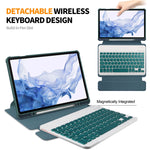 ENKAY Smart Case in pelle TPU con rotazione a 360 gradi con tastiera wireless, For Samsung Galaxy Tab S9