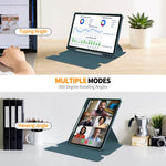 ENKAY Smart Case in pelle TPU con rotazione a 360 gradi con tastiera wireless, For Samsung Galaxy Tab S9