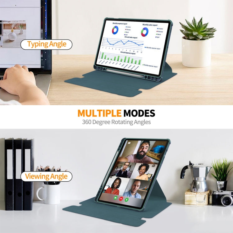 ENKAY Smart Case in pelle TPU con rotazione a 360 gradi con tastiera wireless, For Samsung Galaxy Tab S9